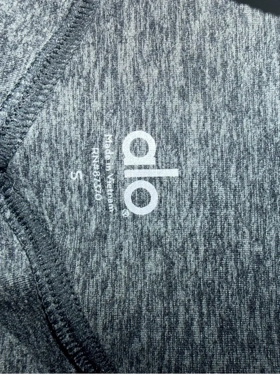 Alo Women’s Dark Grey Heathered High-Waist Alosoft Leggings - Picture 10 of 10